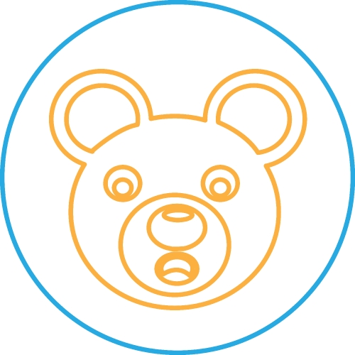 Bear Icon sign symbol design