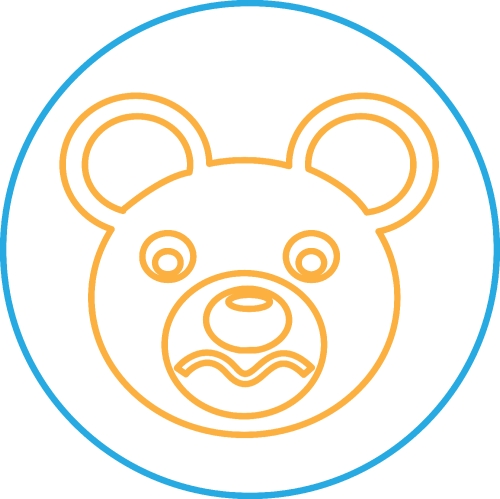 Bear Icon sign symbol design