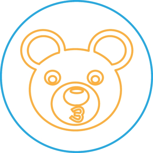 Bear Icon sign symbol design