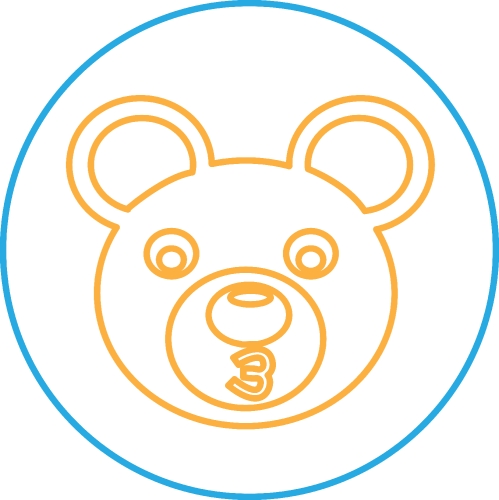 Bear Icon sign symbol design