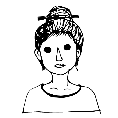 beautiful  Woman Face illustration Cartoon