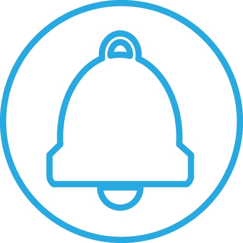 Bell icon sign symbol design