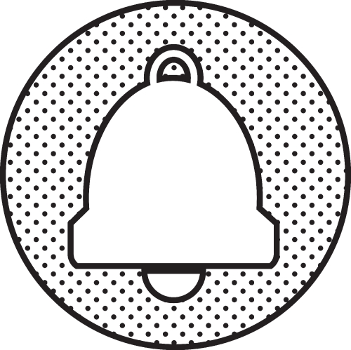 Bell icon sign symbol design