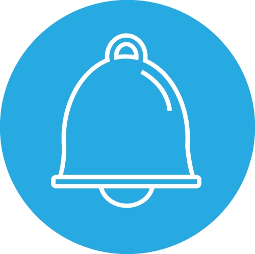 Bell icon sign symbol design