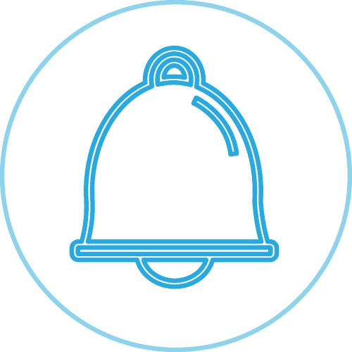 Bell icon sign symbol design