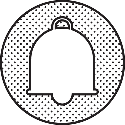 Bell icon sign symbol design