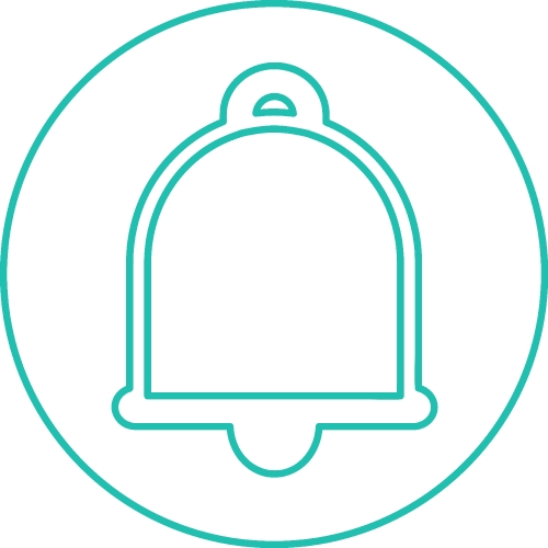 Bell icon sign symbol design