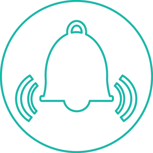 Bell icon sign symbol design