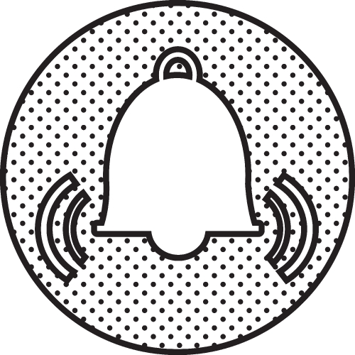 Bell icon sign symbol design