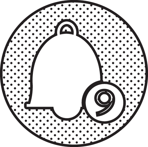 Bell icon sign symbol design