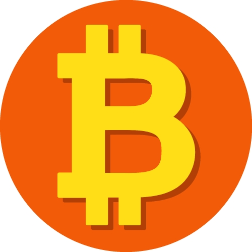 Bitcoin icon sign design