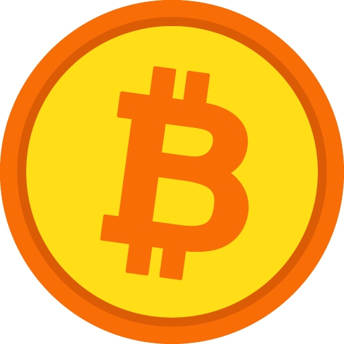 Bitcoin icon sign design