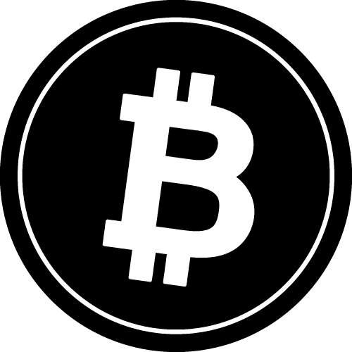 Bitcoin icon sign design