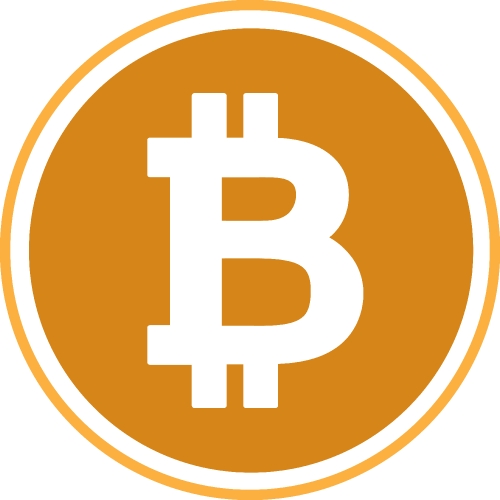 Bitcoin icon sign design