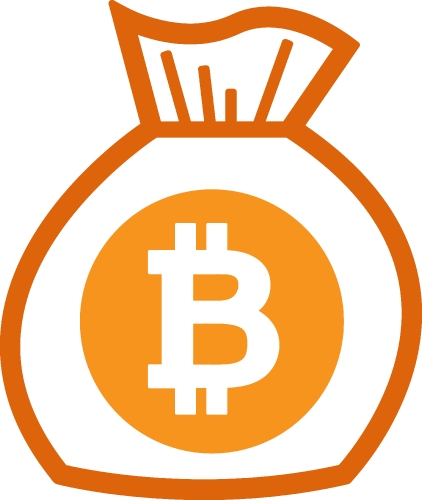 Bitcoin icon sign design