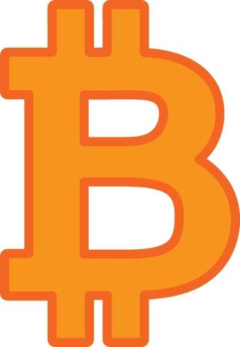 Bitcoin icon sign design