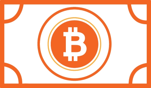 Bitcoin icon sign design