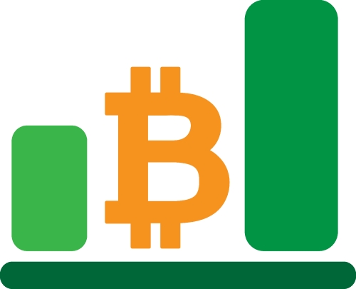 Bitcoin icon sign design