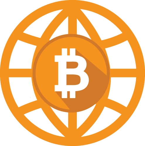 Bitcoin icon sign design