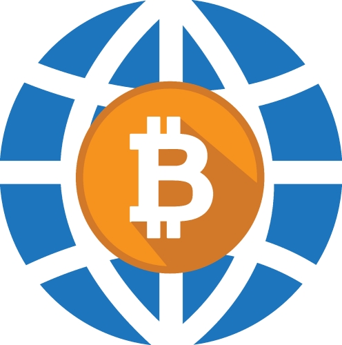 Bitcoin icon sign design