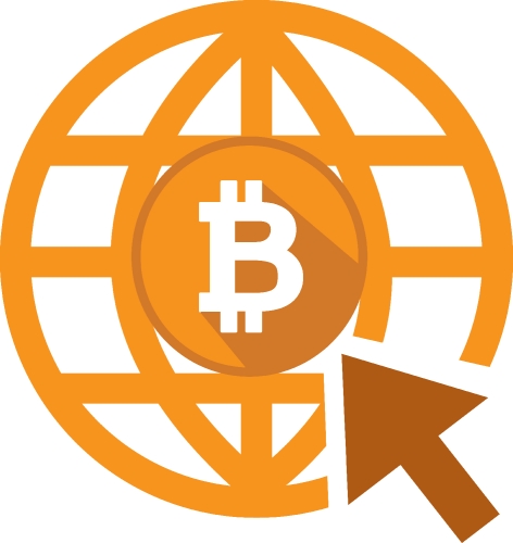 Bitcoin icon sign design