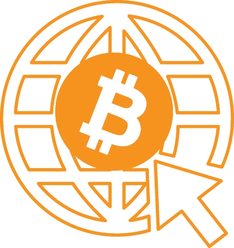 Bitcoin icon sign design