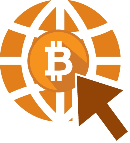 Bitcoin icon sign design