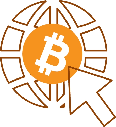 Bitcoin icon sign design