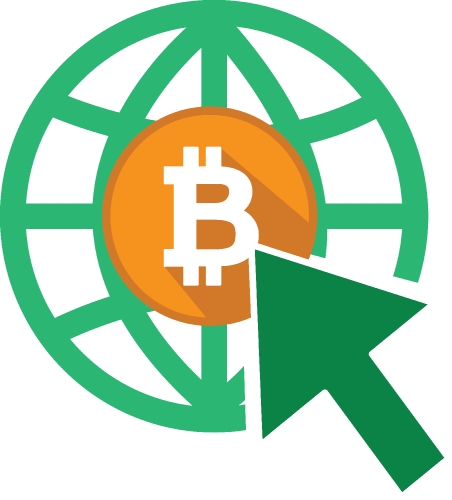 Bitcoin icon sign design