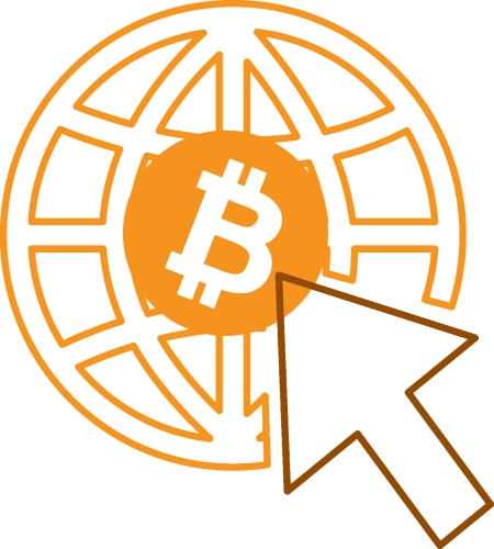 Bitcoin icon sign design