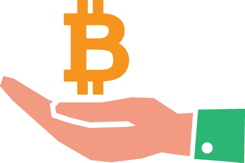 Bitcoin icon sign design