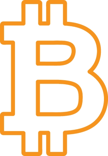 Bitcoin icon sign design