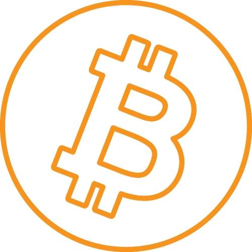 Bitcoin icon sign design