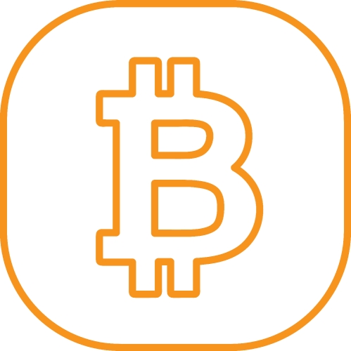 Bitcoin icon sign design