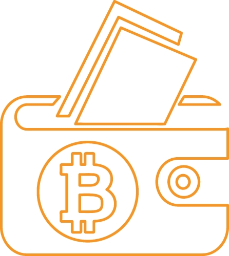 Bitcoin icon sign design