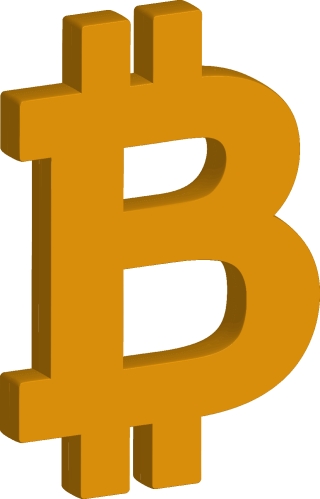 Bitcoin icon sign design