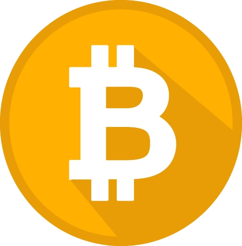 Bitcoin icon sign design