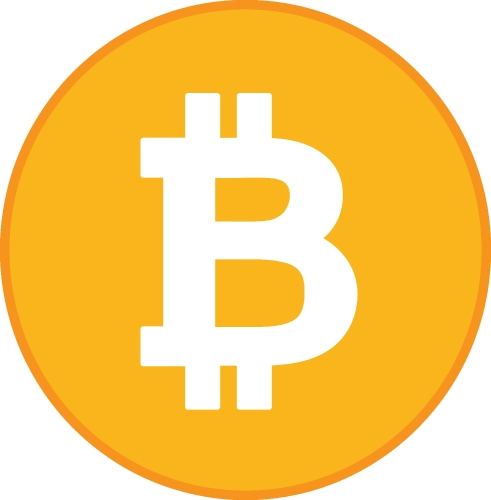 Bitcoin icon sign design