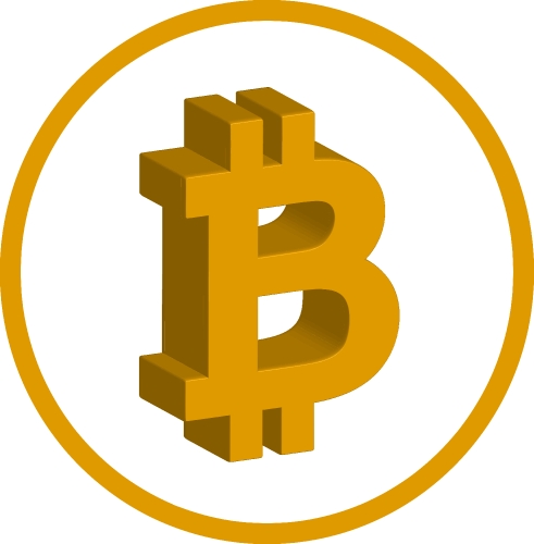 Bitcoin icon sign design