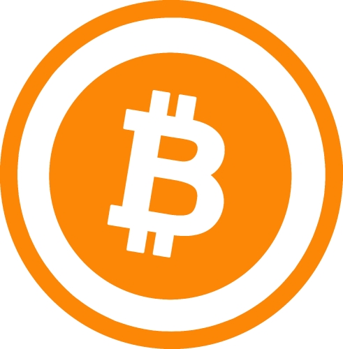 Bitcoin icon sign design