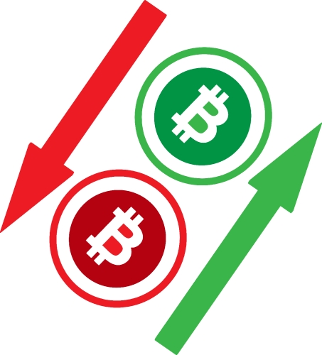 Bitcoin icon sign design