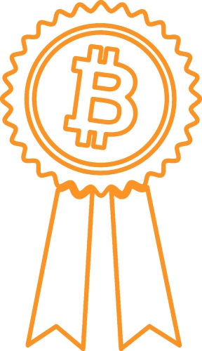 Bitcoin icon sign design