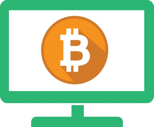 Bitcoin icon sign design