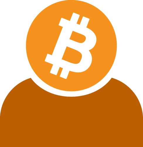 Bitcoin icon sign design