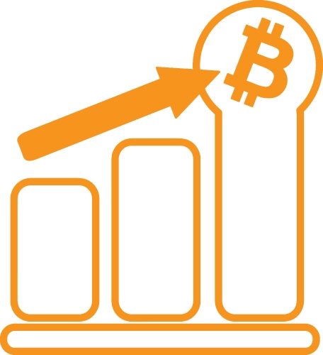 Bitcoin icon sign design