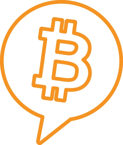 Bitcoin icon sign design