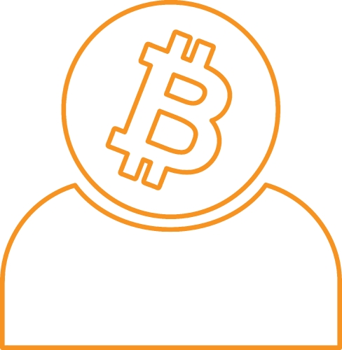 Bitcoin icon sign design