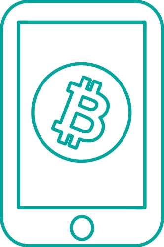 Bitcoin icon sign design