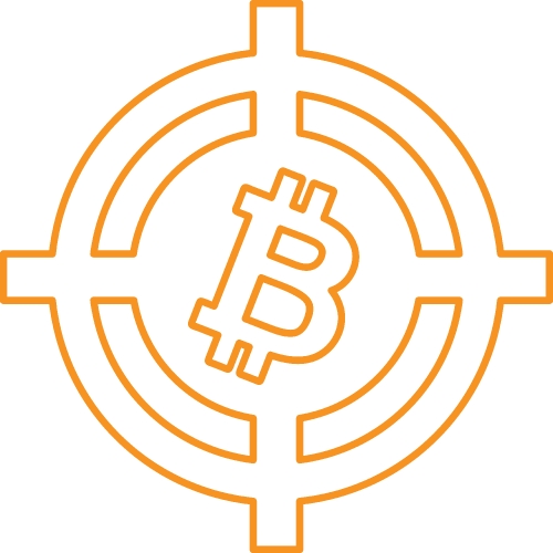 Bitcoin icon sign design