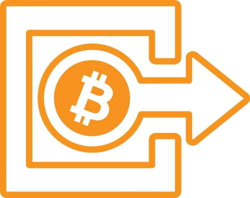 Bitcoin icon sign design